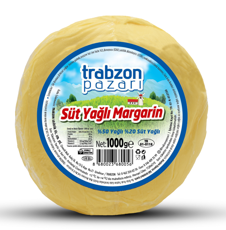 Süt Yağlı Margarin 1 Kg