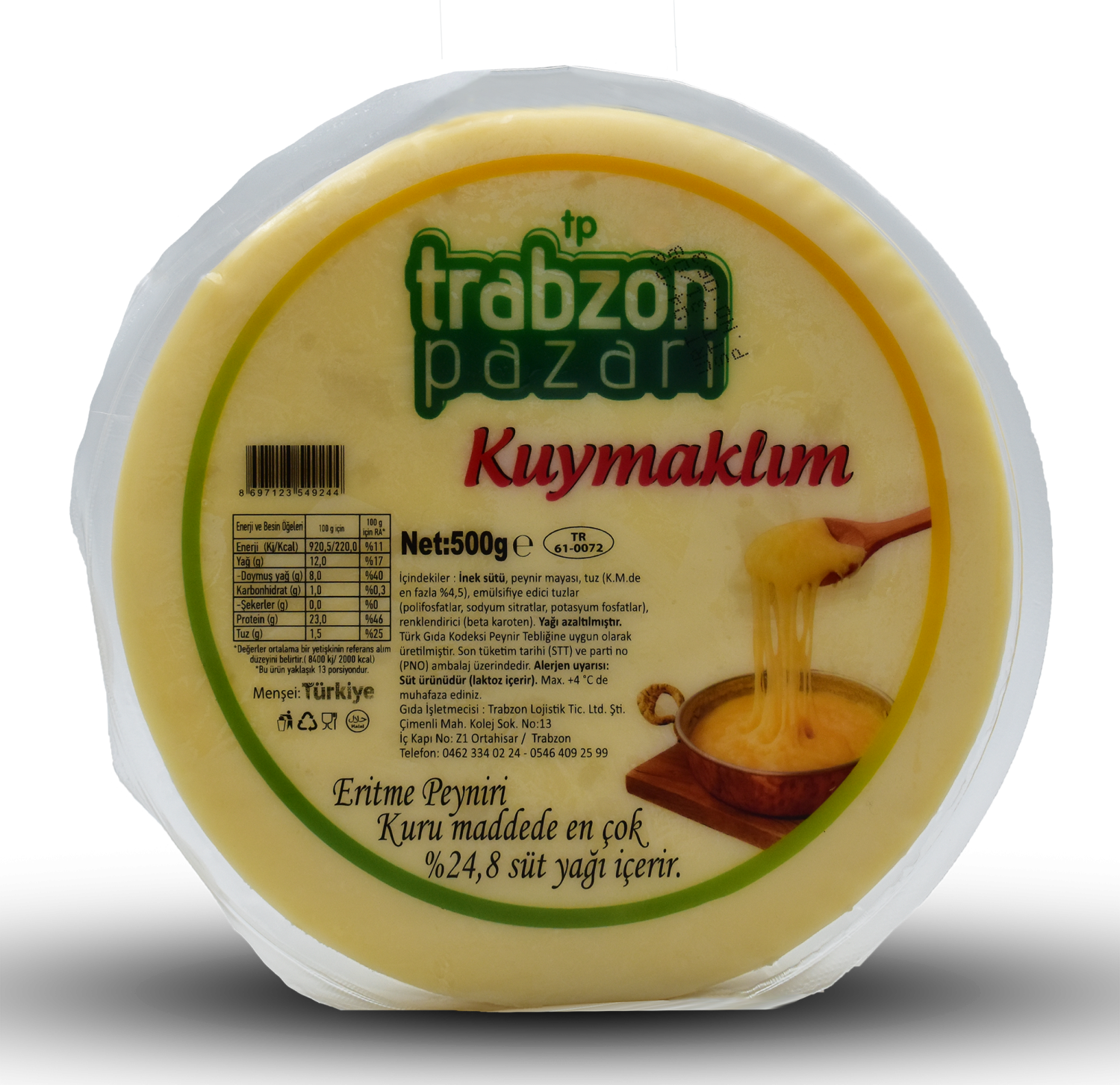 Kuymaklık, Kolot Eritme Peyniri 500 GR